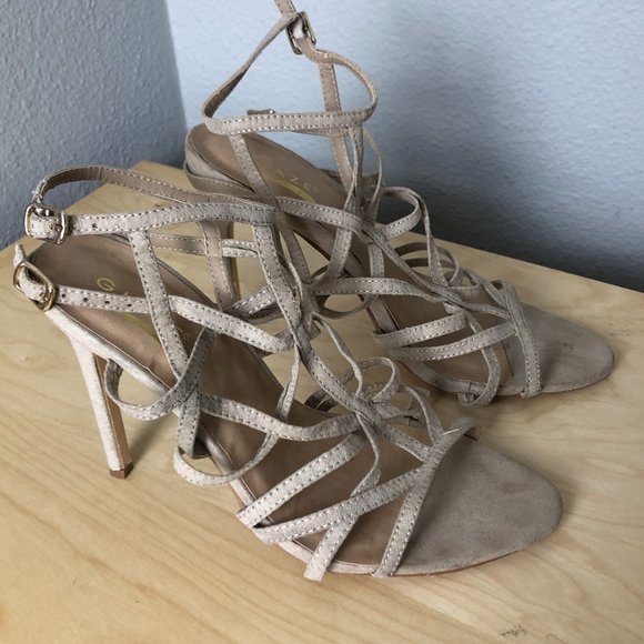 Glaze Strappy Caged Stiletto Sandals - Picture 3 of 8